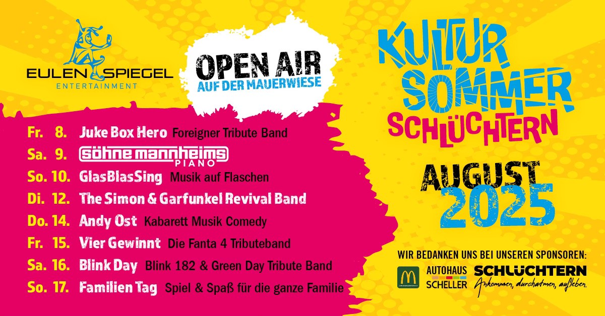 Programm Kultursommer 2025